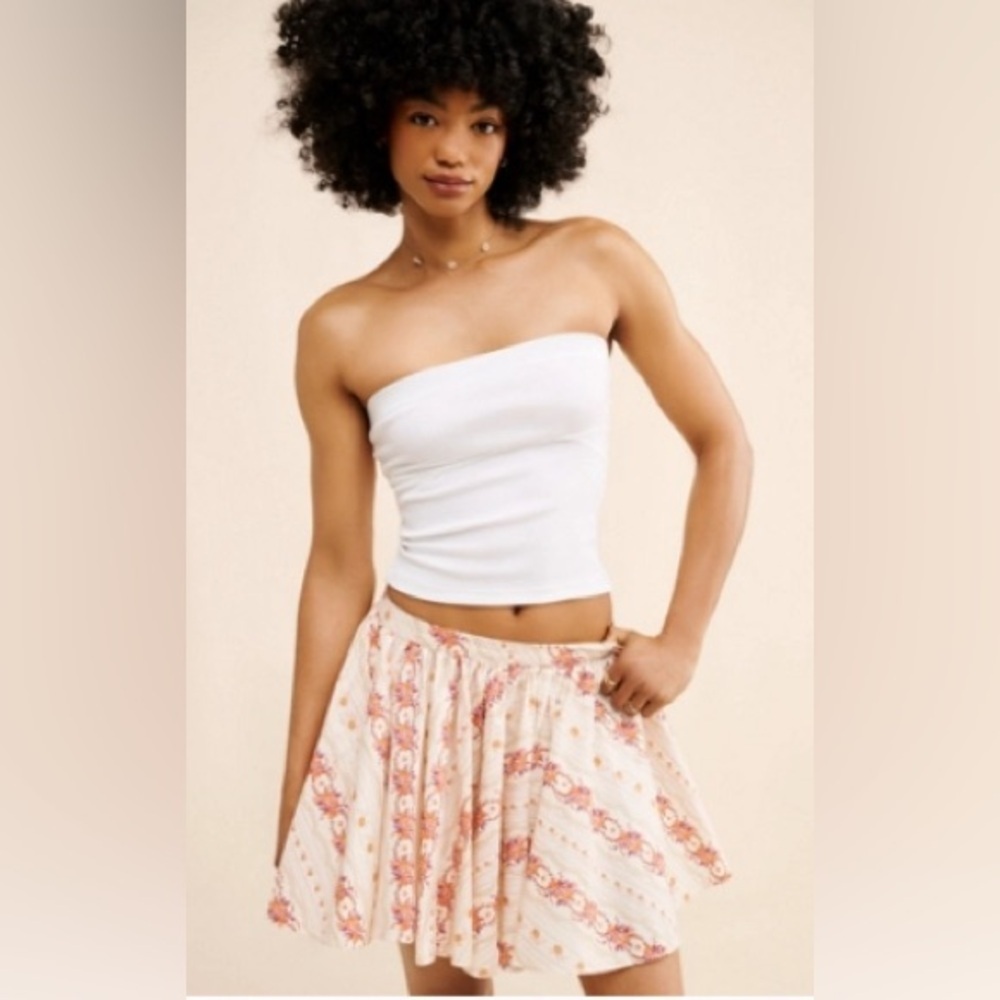 NWT FREE PEOPLE Printed Gaia Skirt Large